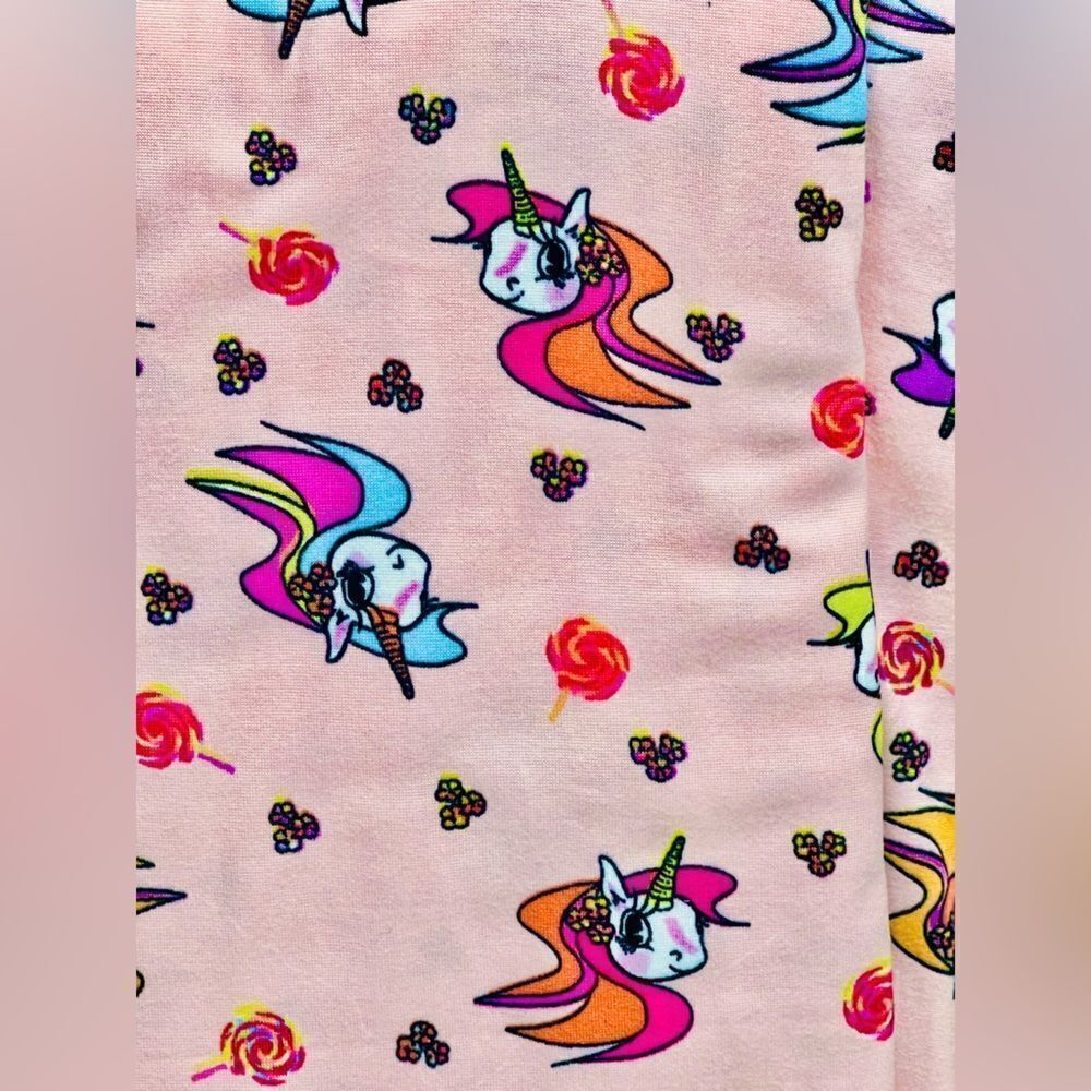 SFI Pink Unicorn Print 2-way Stretch Brushed‎ Jersey Knit Fabric 66" x 3 Yards